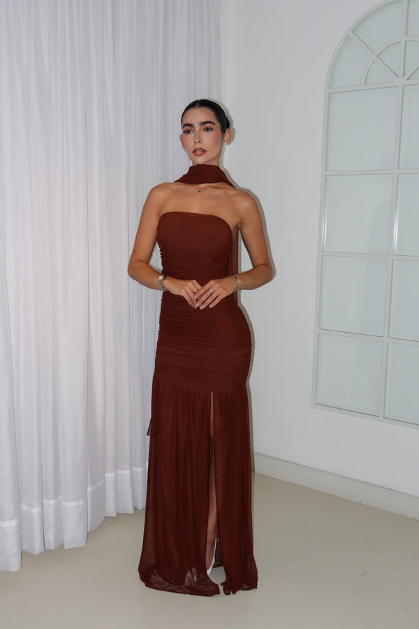VESTIDO MERLOT